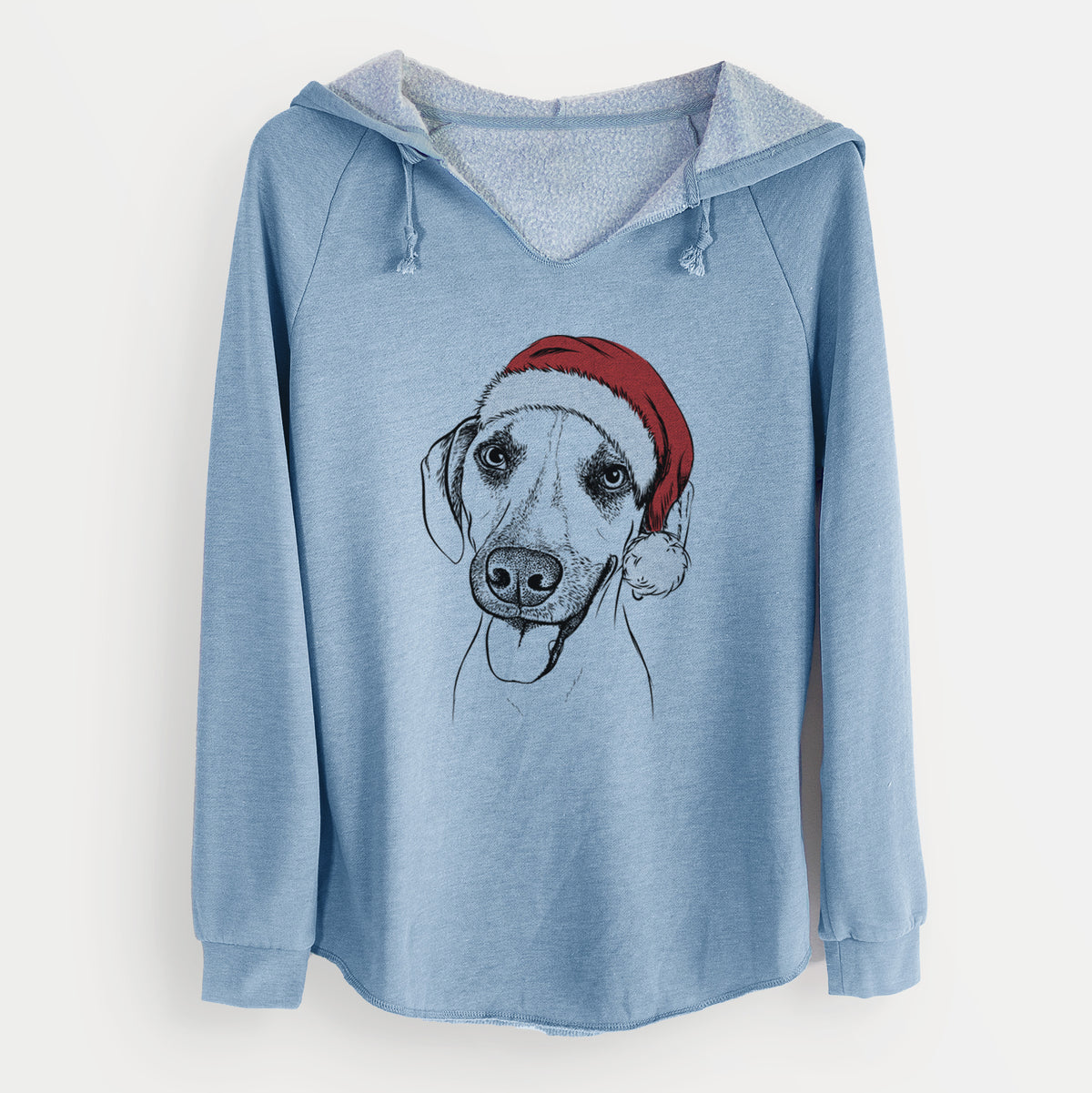 Santa Malia the American Foxhound Mix - Cali Wave Hooded Sweatshirt