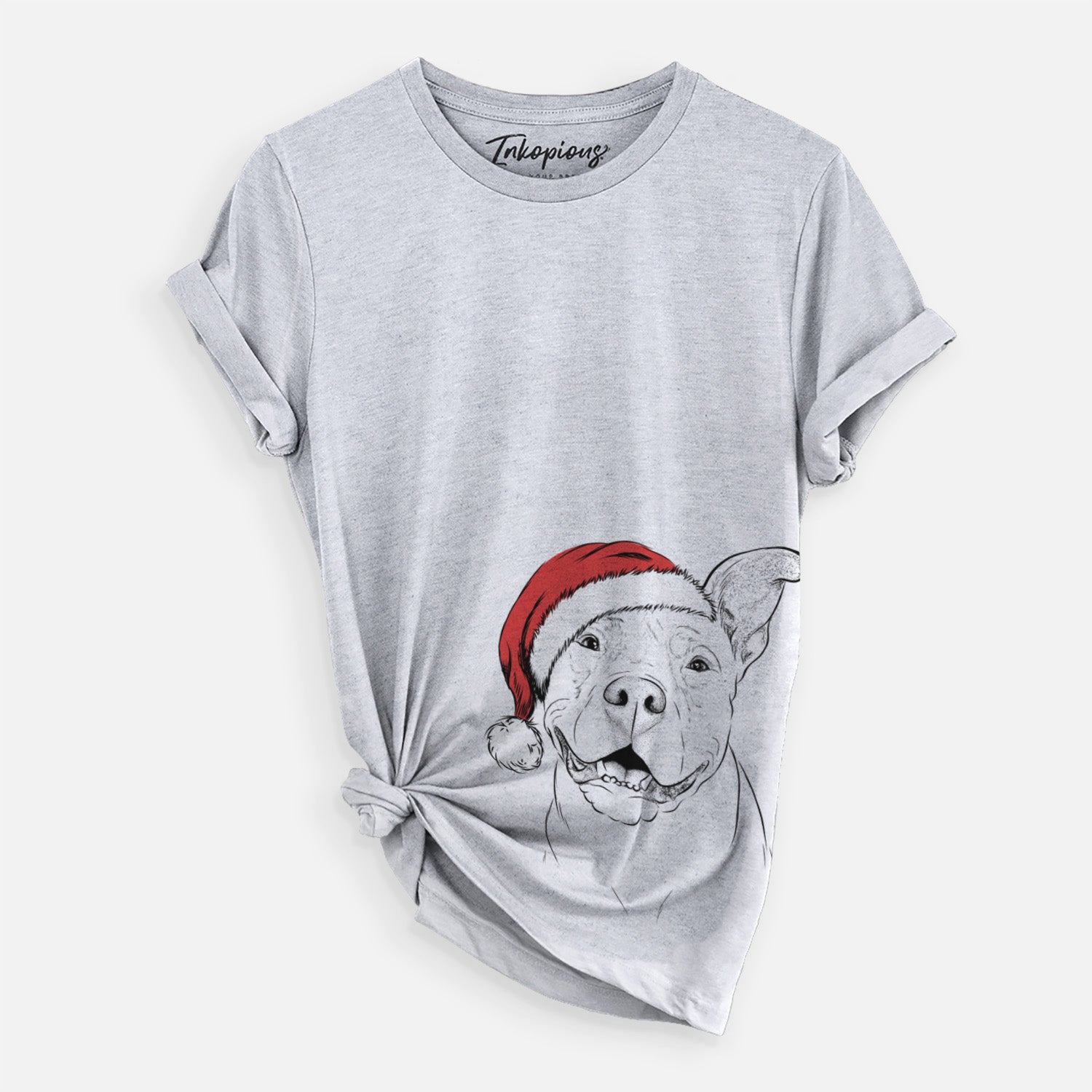 Santa Malibu the Staffordshire Terrier/Pitbull Mix - Unisex Crewneck