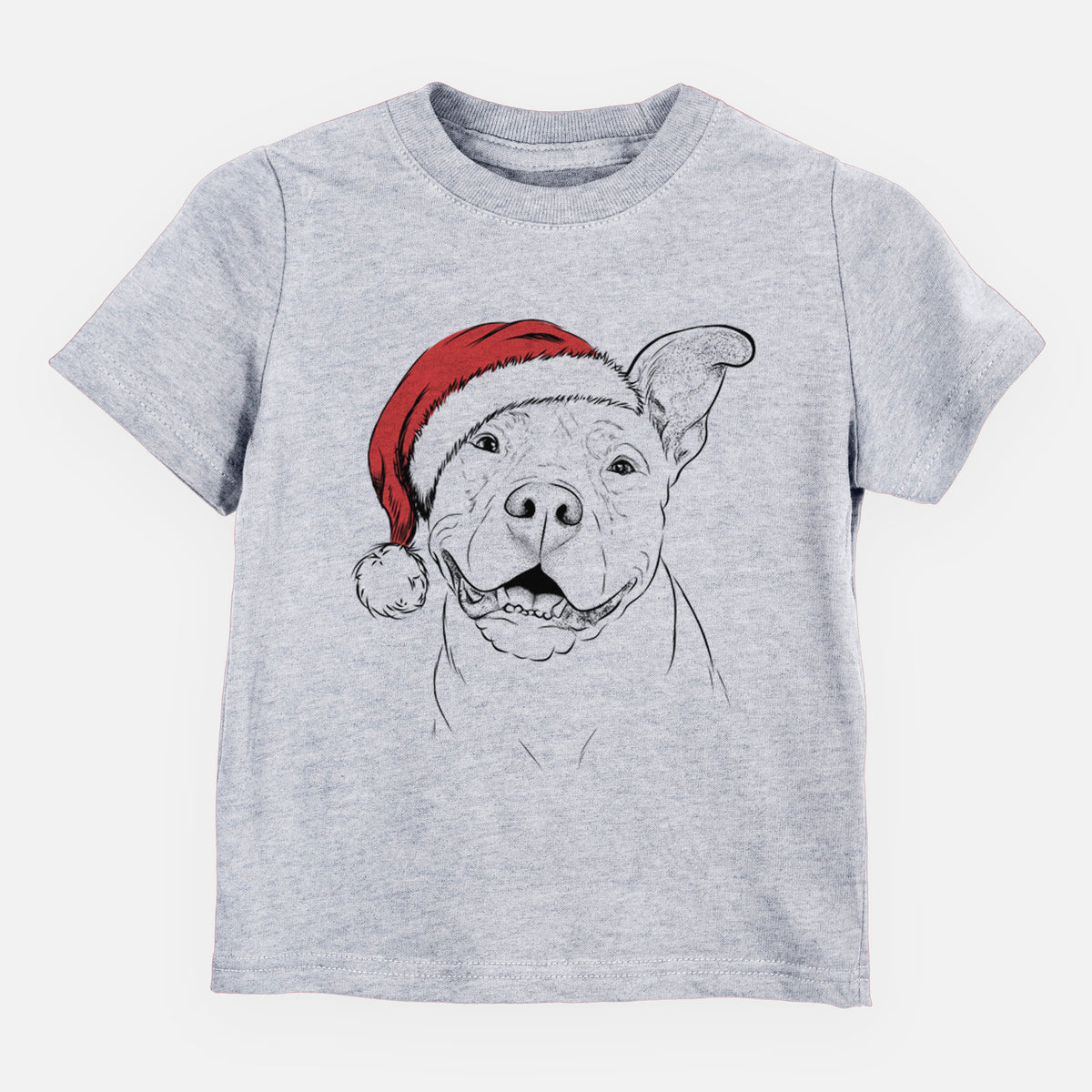 Santa Malibu the Staffordshire Terrier/Pitbull Mix - Kids/Youth/Toddler Shirt