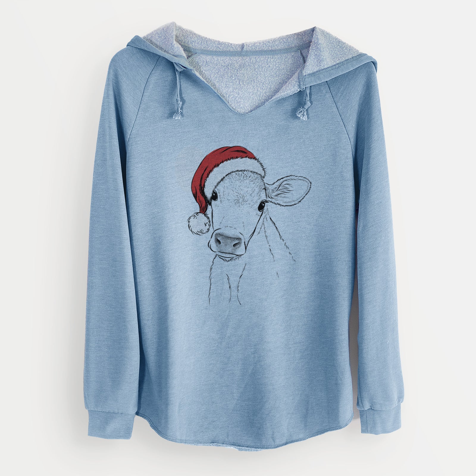 Santa Malu the Cow - Cali Wave Hooded Sweatshirt