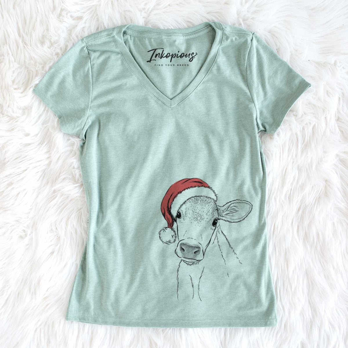 Malu the Cow - Women's V-neck Shirt