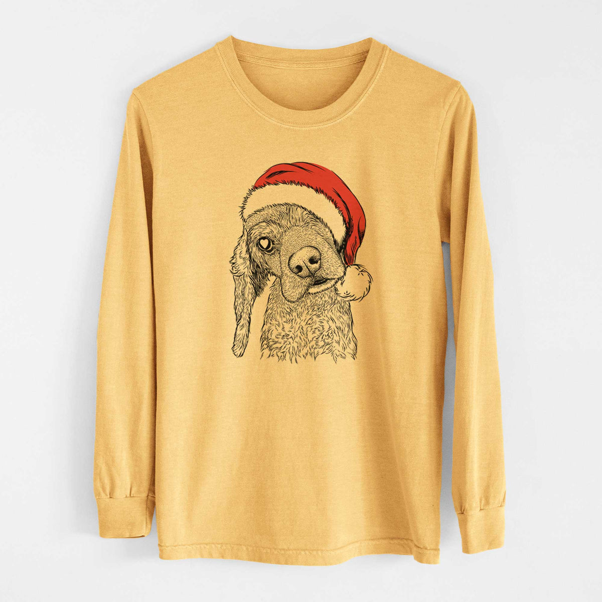 Santa Mambo #5 the Cocker Spaniel - Heavyweight 100% Cotton Long Sleeve