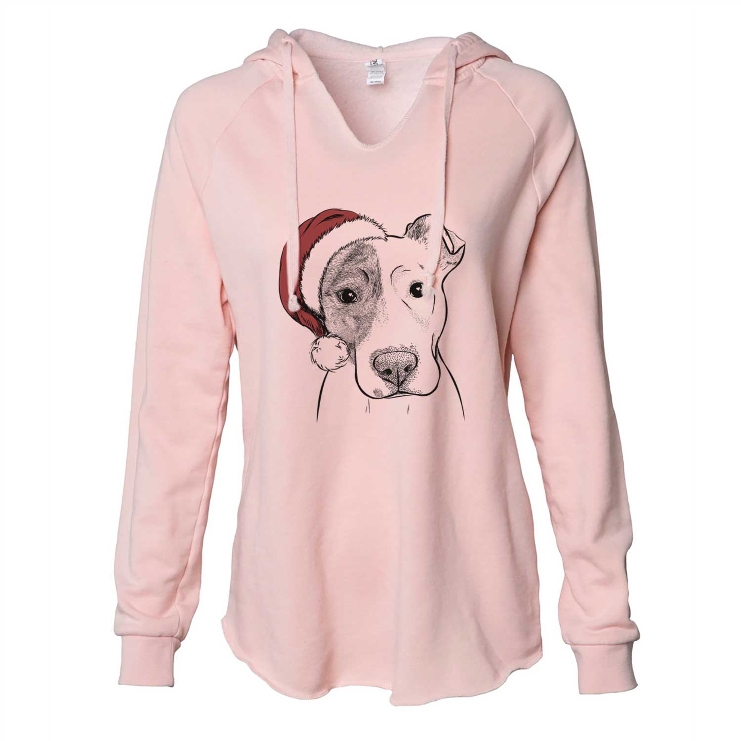 Manchi the Pitbull Mix - Cali Wave Hooded Sweatshirt