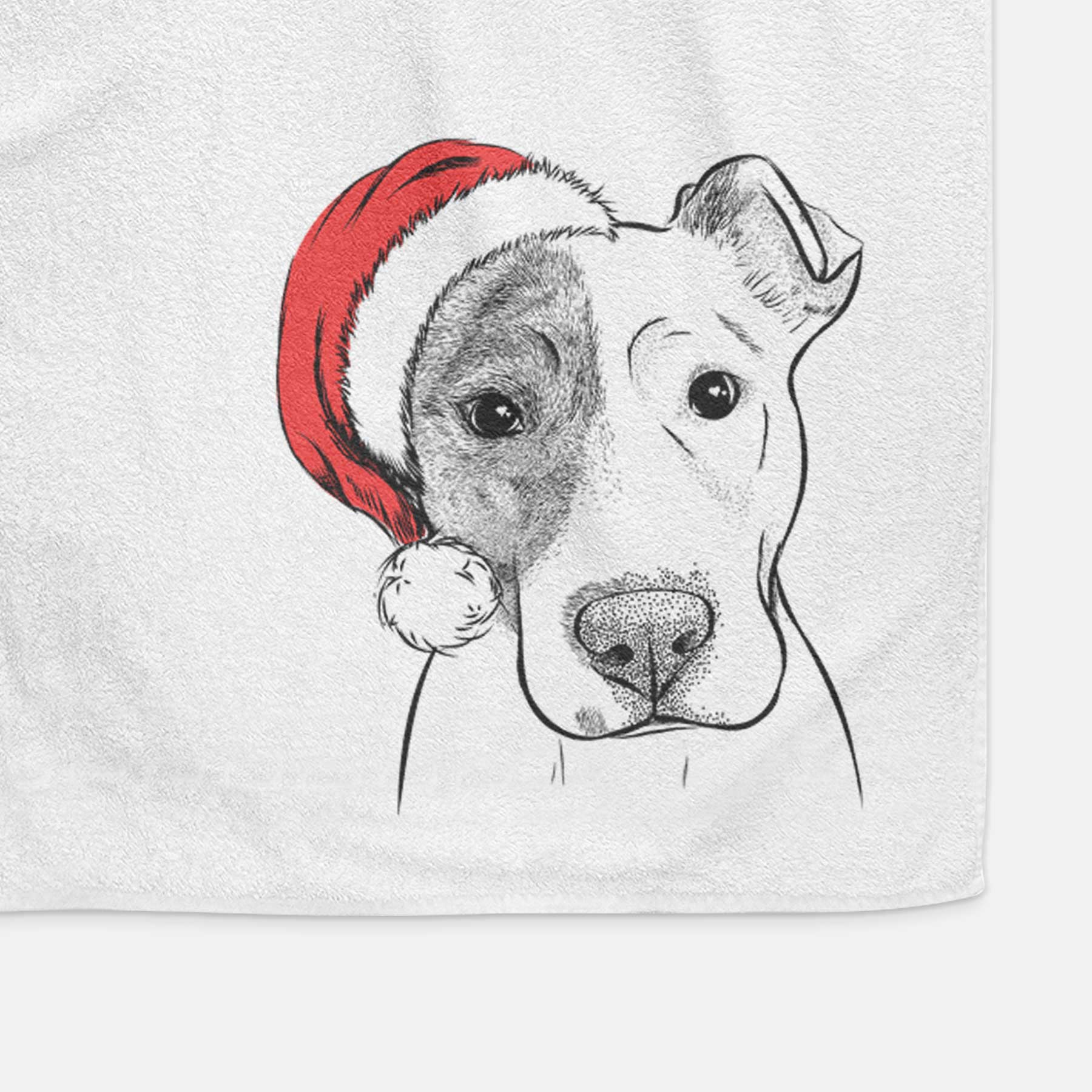 Manchi the Pitbull Mix Decorative Hand Towel