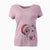 Santa Manchi the Pitbull Mix - Women's V-neck Shirt