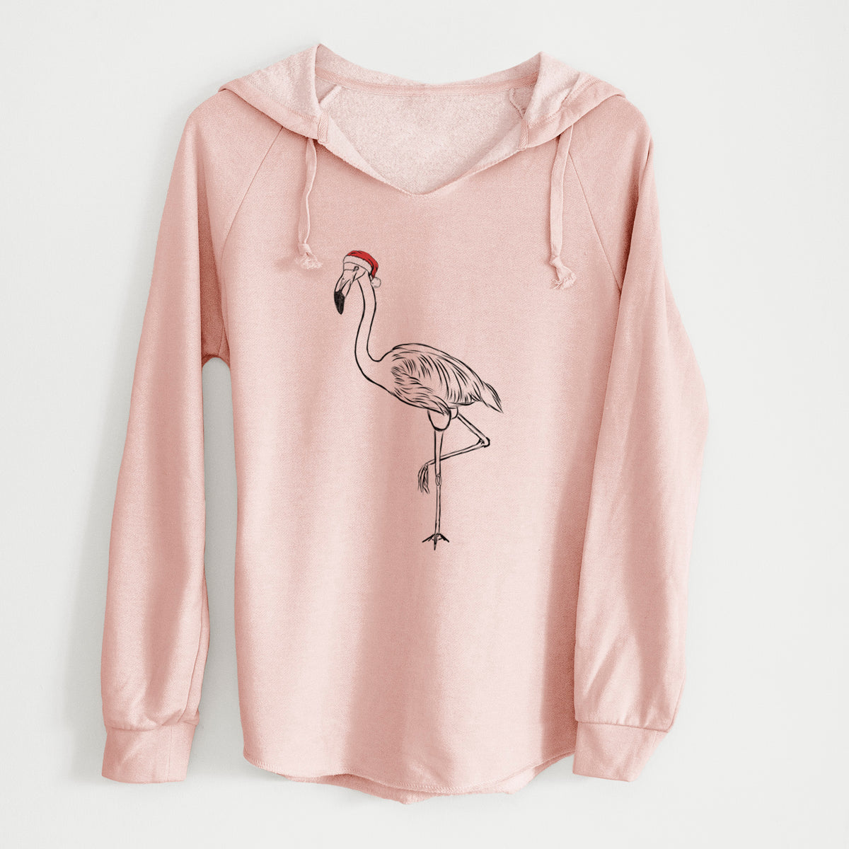 Santa Mango the Flamingo - Cali Wave Hooded Sweatshirt