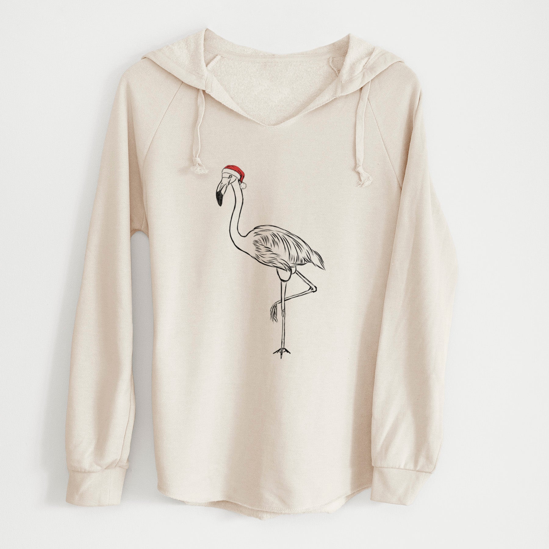 Santa Mango the Flamingo - Cali Wave Hooded Sweatshirt