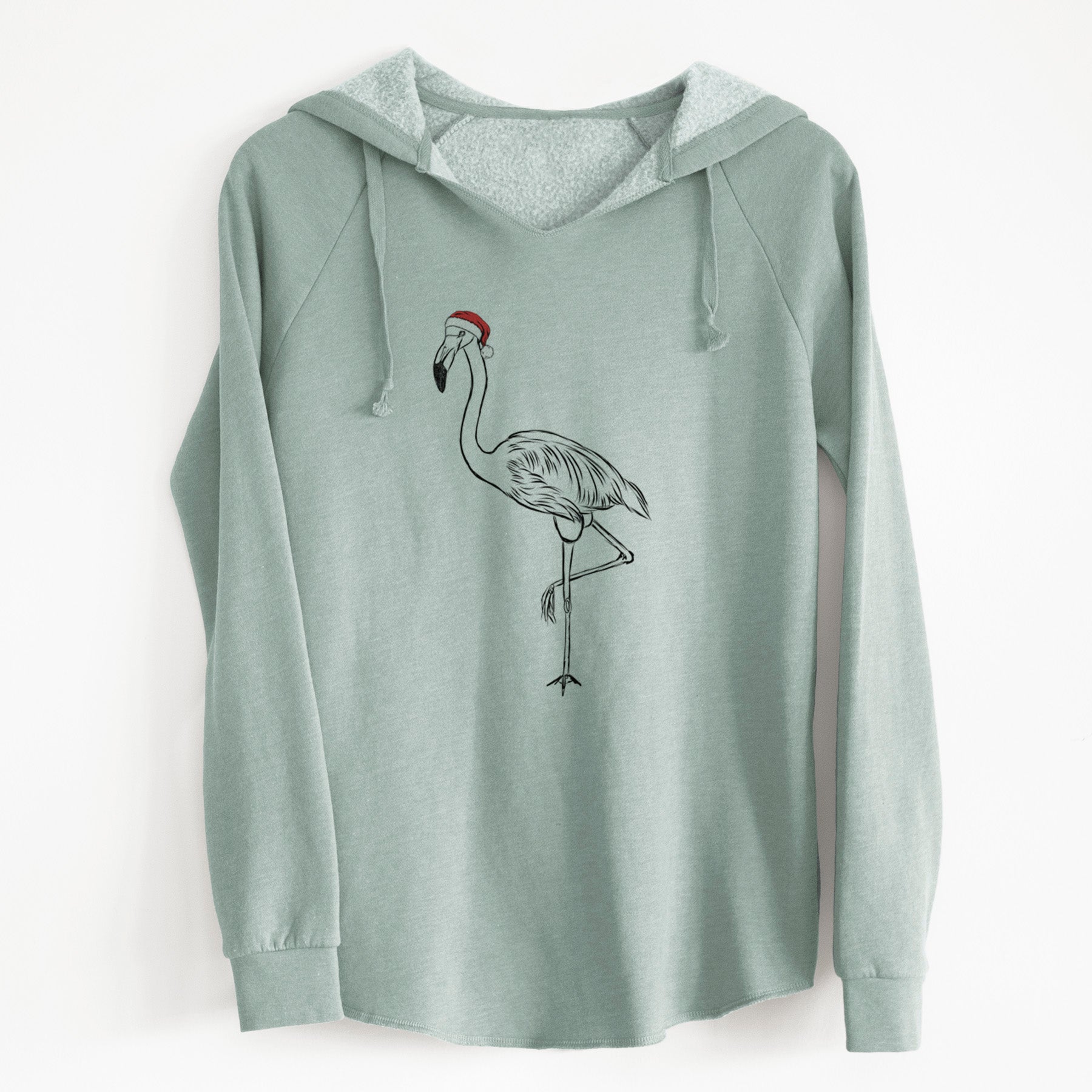 Santa Mango the Flamingo - Cali Wave Hooded Sweatshirt