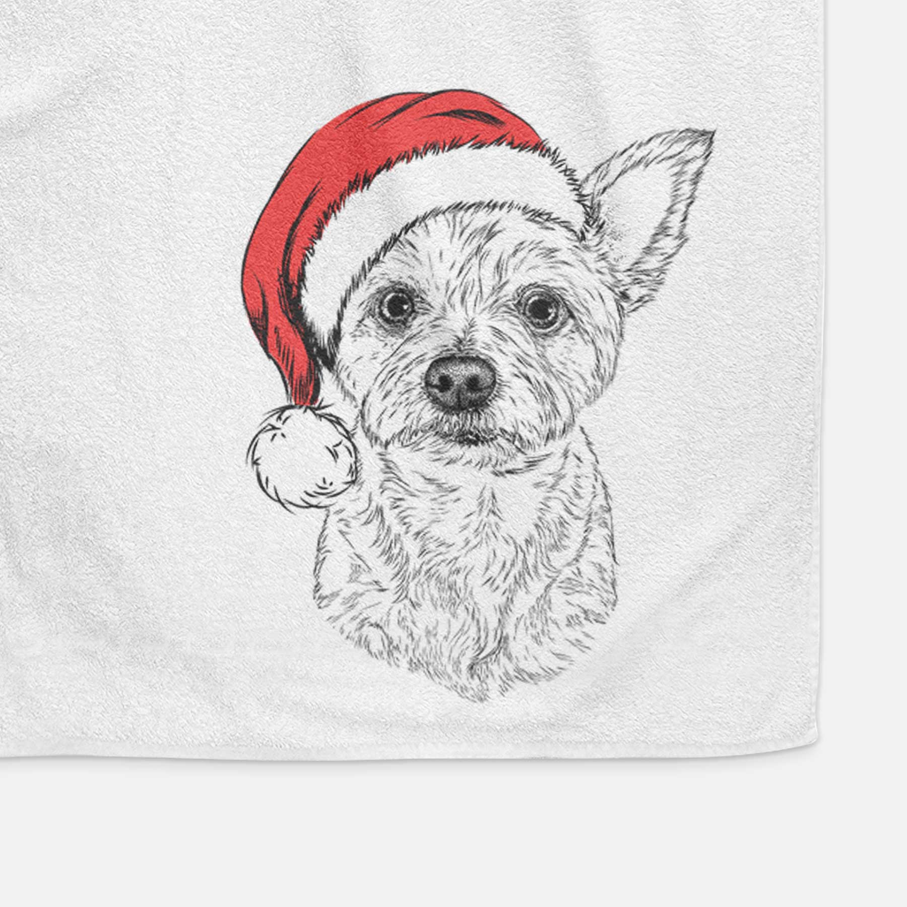 Mango the Yorker Cairn Terrier Mix Decorative Hand Towel