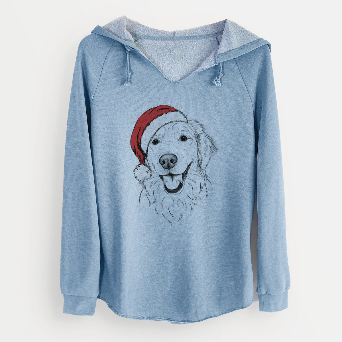 Santa Maple the Golden Retriever - Cali Wave Hooded Sweatshirt