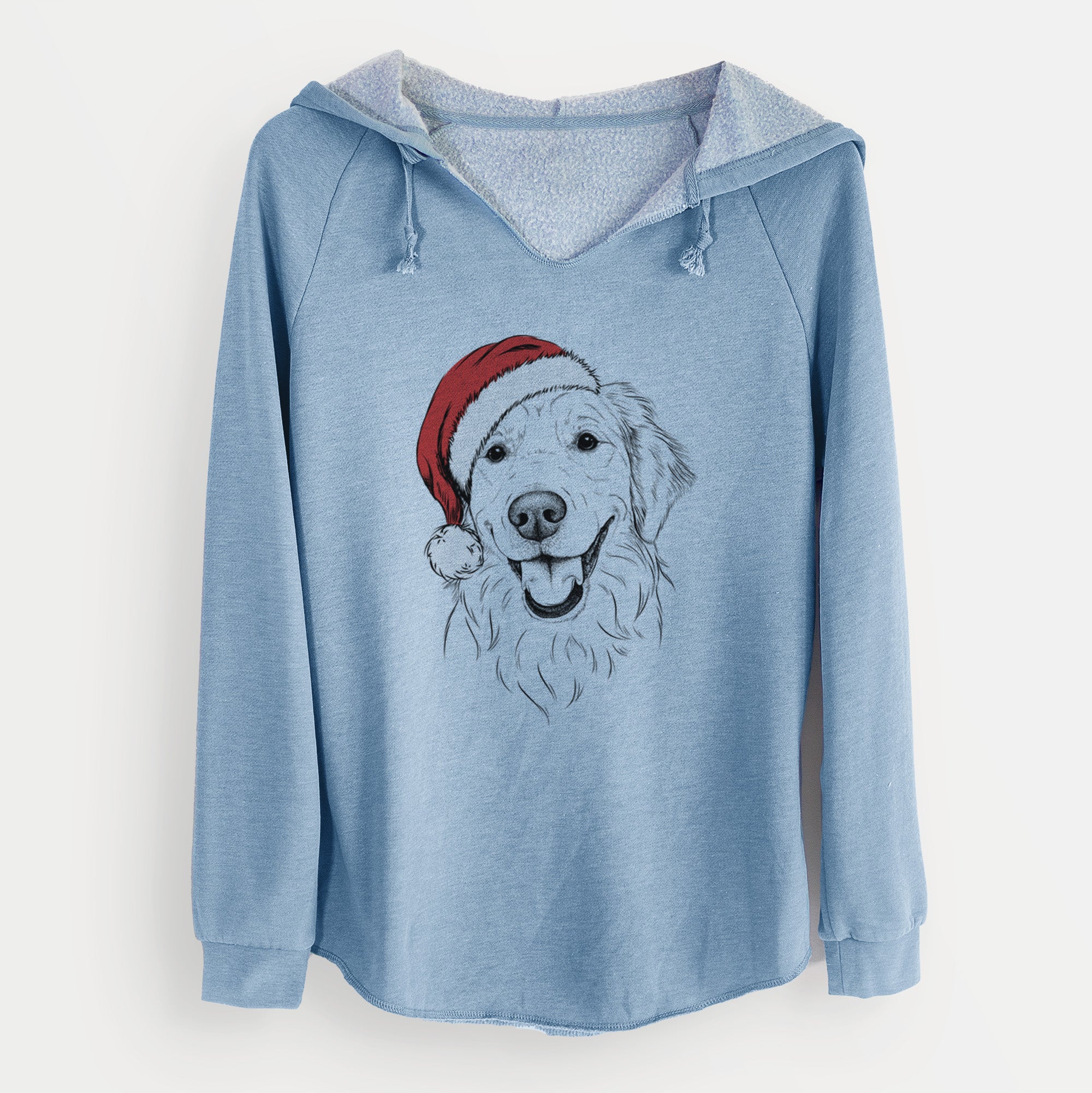 Santa Maple the Golden Retriever - Cali Wave Hooded Sweatshirt