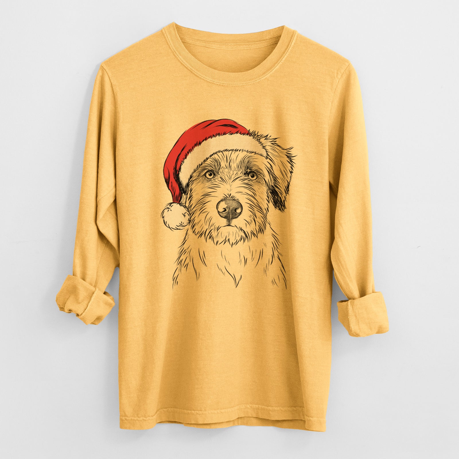 Santa Marek the Bernedoodle - Heavyweight 100% Cotton Long Sleeve
