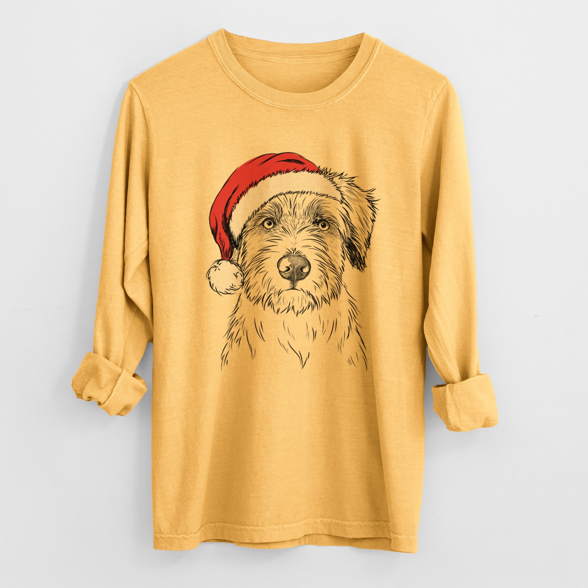 Santa Marek the Bernedoodle - Heavyweight 100% Cotton Long Sleeve