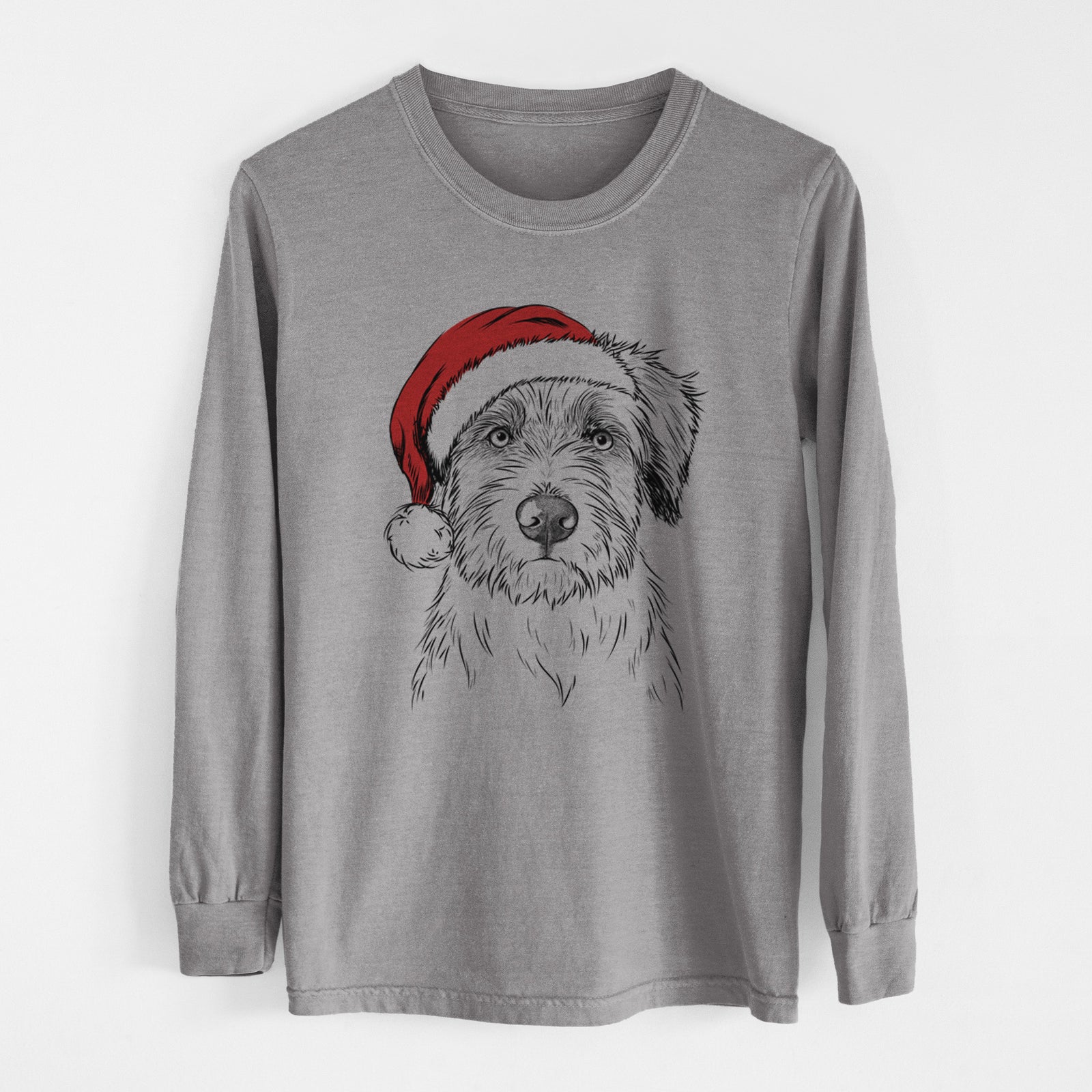 Santa Marek the Bernedoodle - Heavyweight 100% Cotton Long Sleeve