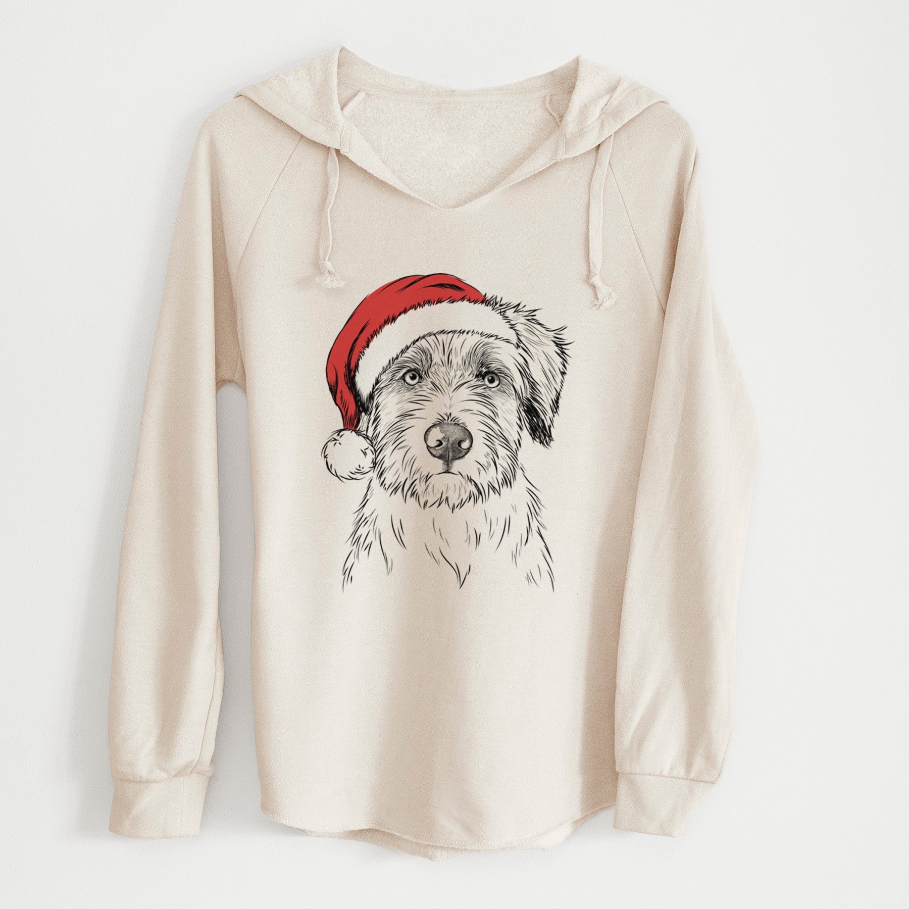 Santa Marek the Bernedoodle - Cali Wave Hooded Sweatshirt