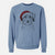 Santa Marek the Bernedoodle - Unisex Pigment Dyed Crew Sweatshirt