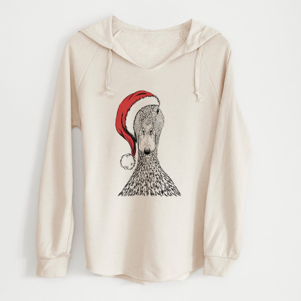 Santa Marge the Mallard Duck - Cali Wave Hooded Sweatshirt