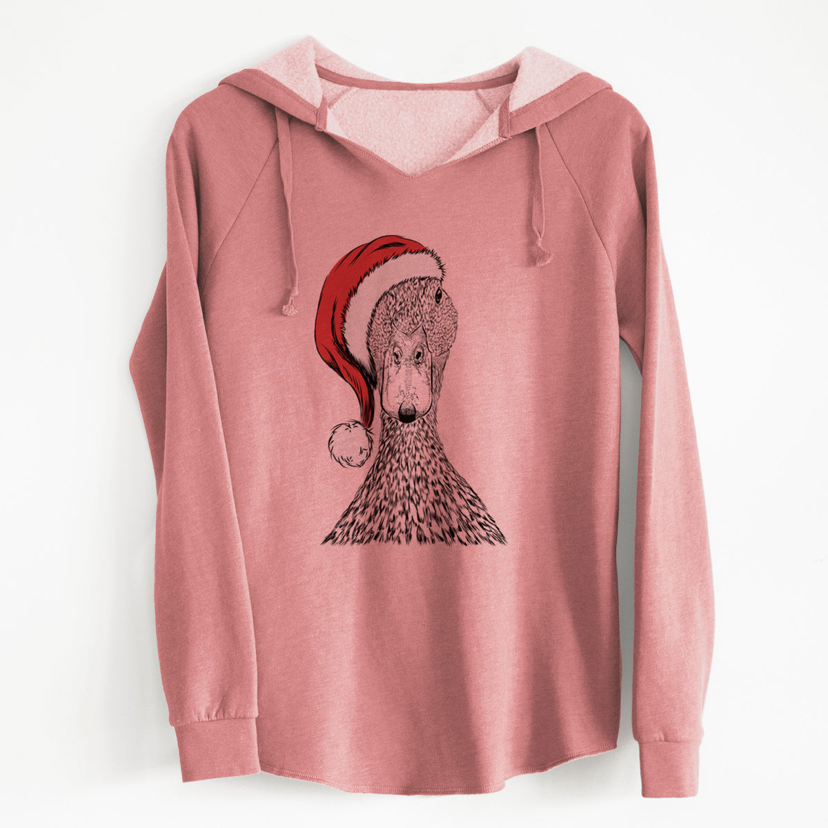 Santa Marge the Mallard Duck - Cali Wave Hooded Sweatshirt