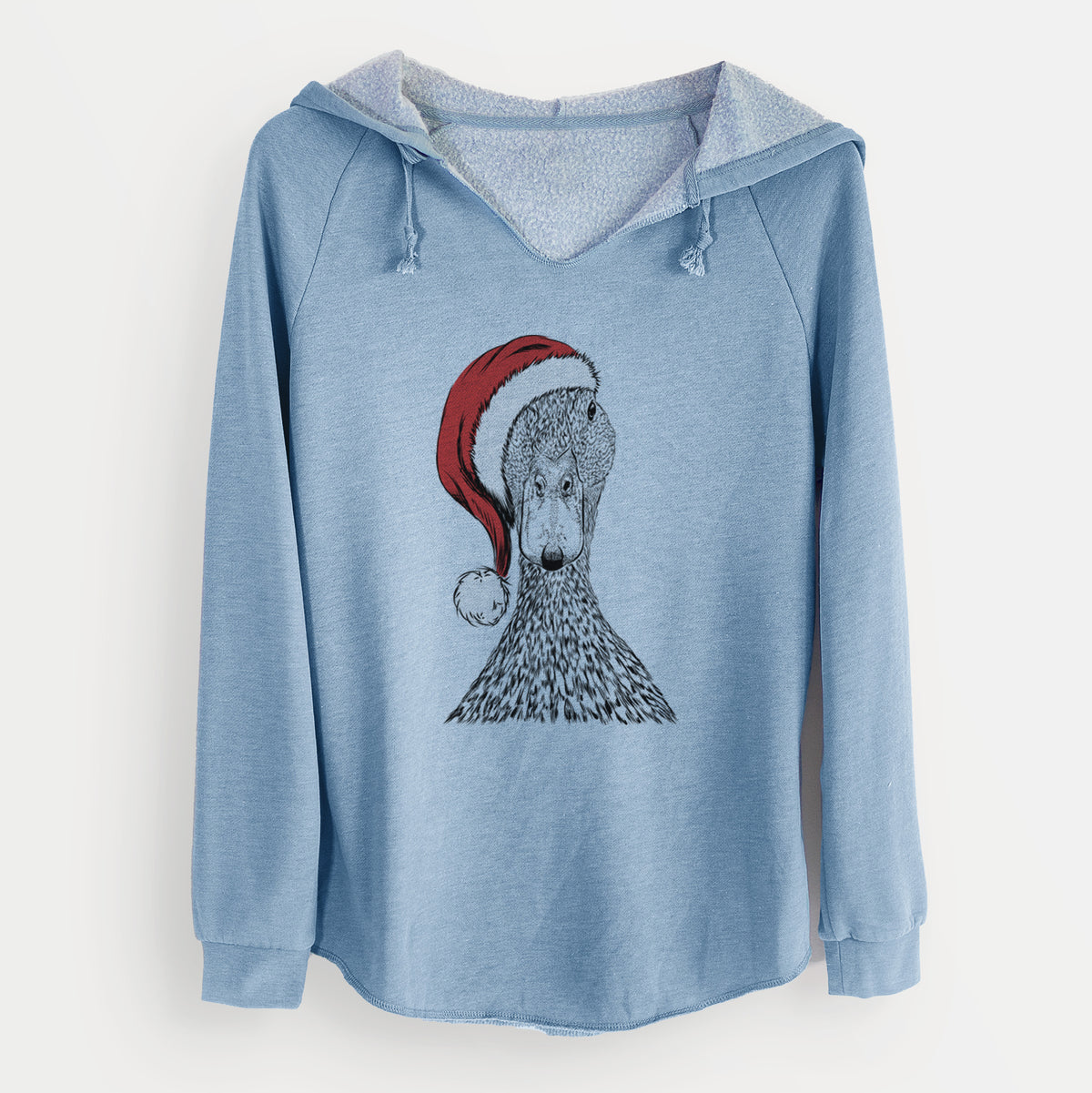 Santa Marge the Mallard Duck - Cali Wave Hooded Sweatshirt