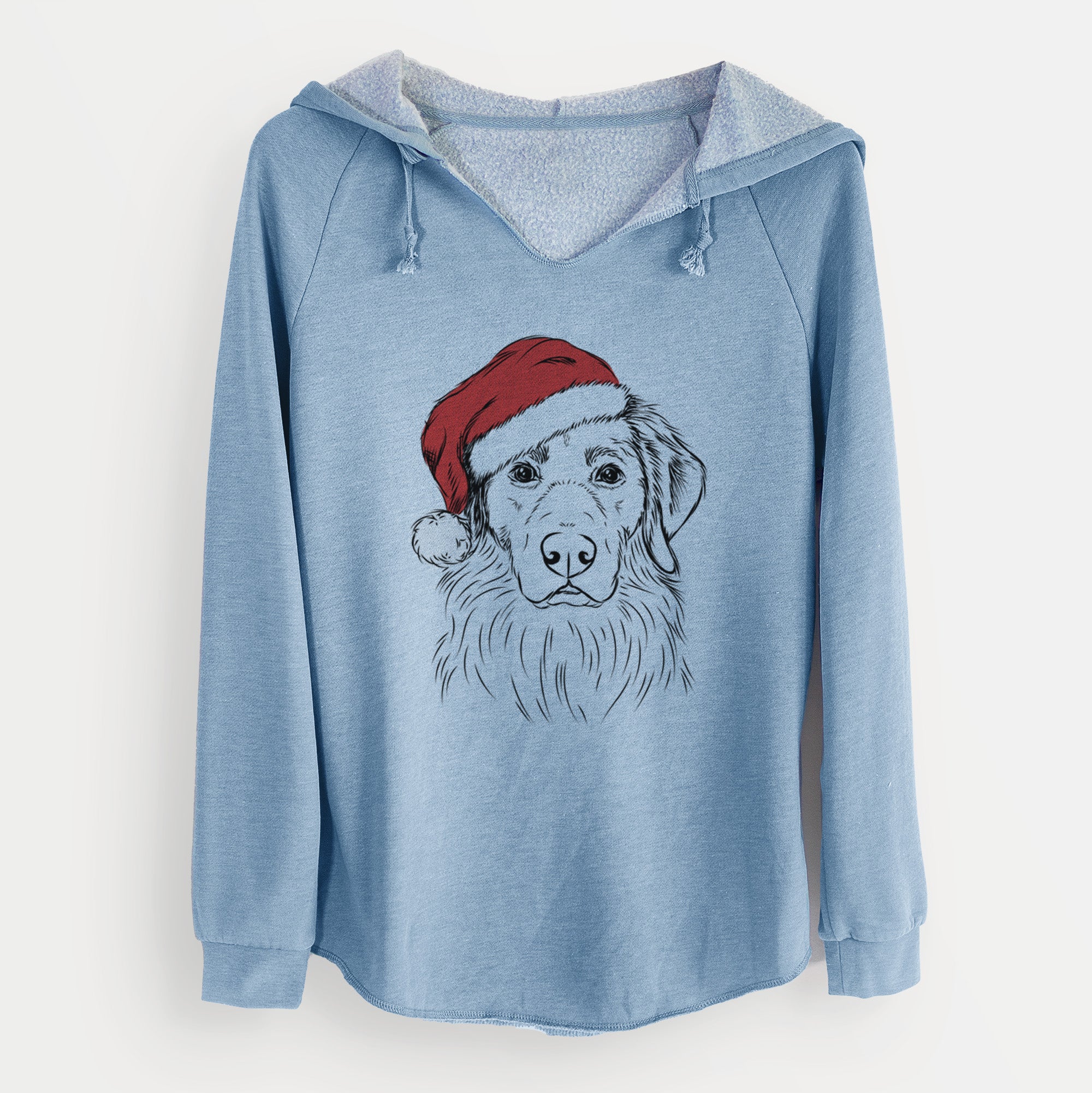 Santa Marley the Golden Retriever - Cali Wave Hooded Sweatshirt