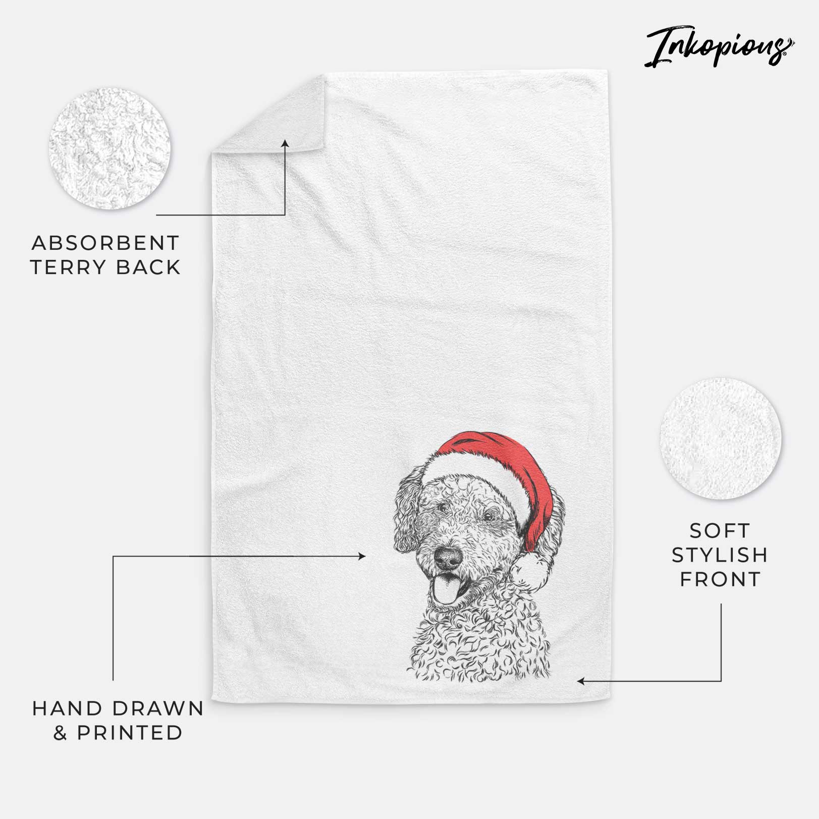 Marlow the Goldendoodle Decorative Hand Towel