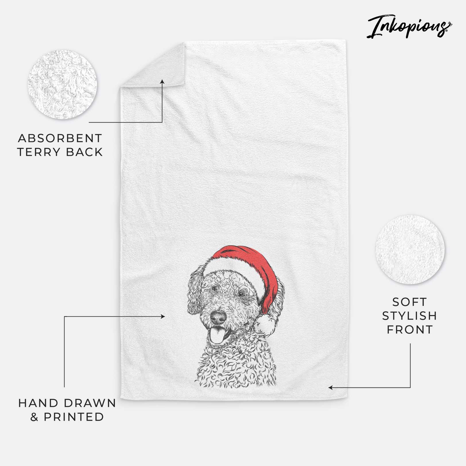 Marlow the Goldendoodle Decorative Hand Towel