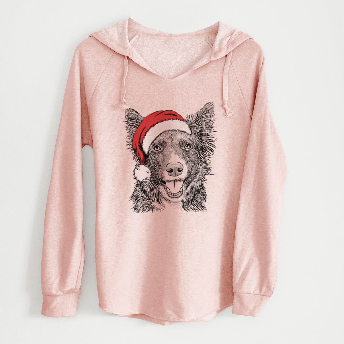 Santa Marti the Border Collie - Cali Wave Hooded Sweatshirt