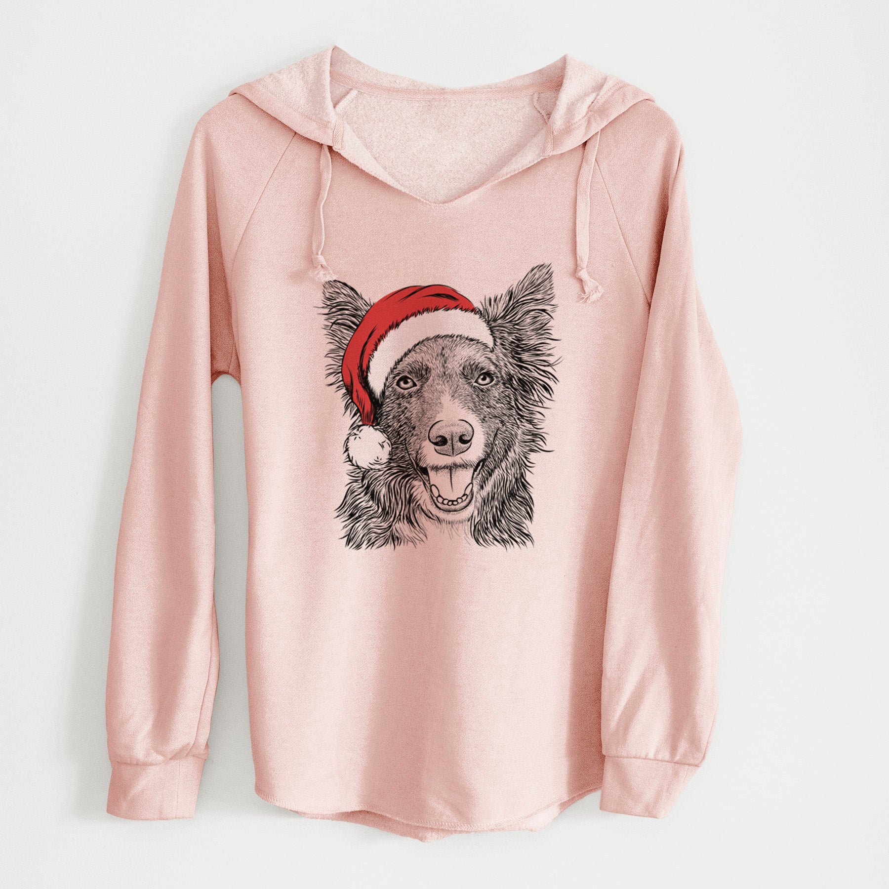 Santa Marti the Border Collie - Cali Wave Hooded Sweatshirt