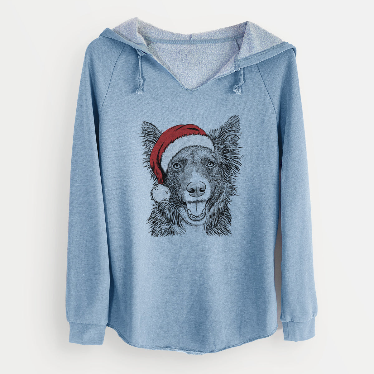 Santa Marti the Border Collie - Cali Wave Hooded Sweatshirt
