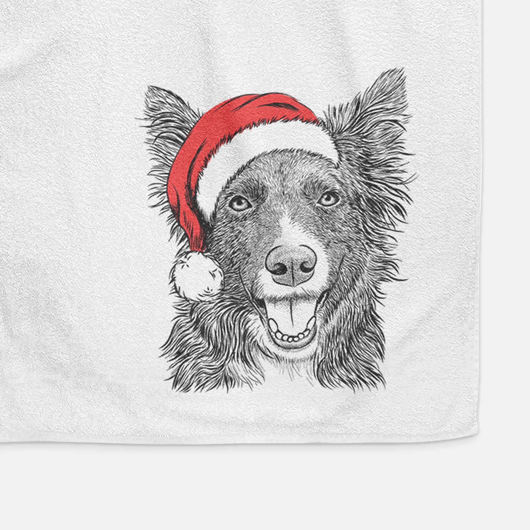 Marti the Border Collie Decorative Hand Towel