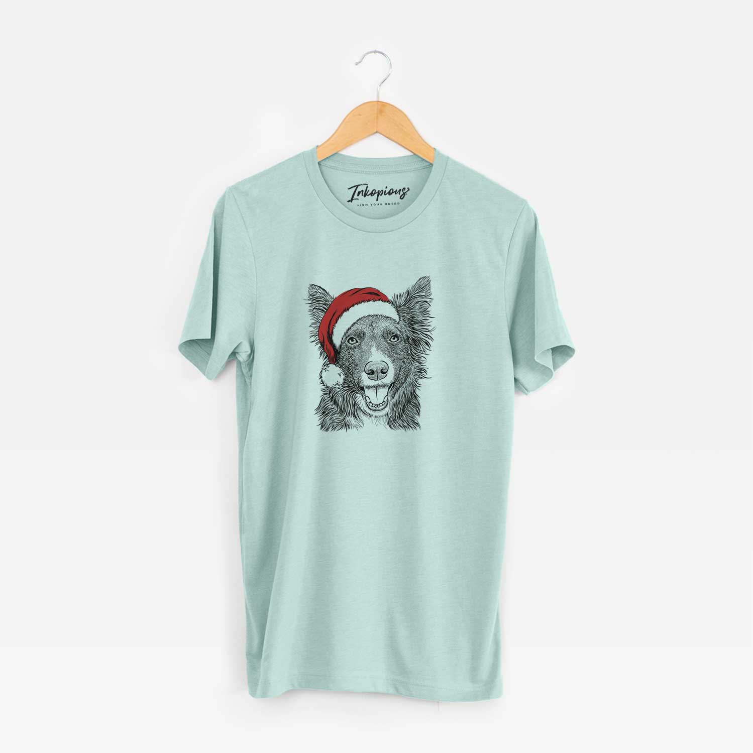 Santa Marti the Border Collie - Unisex Crewneck