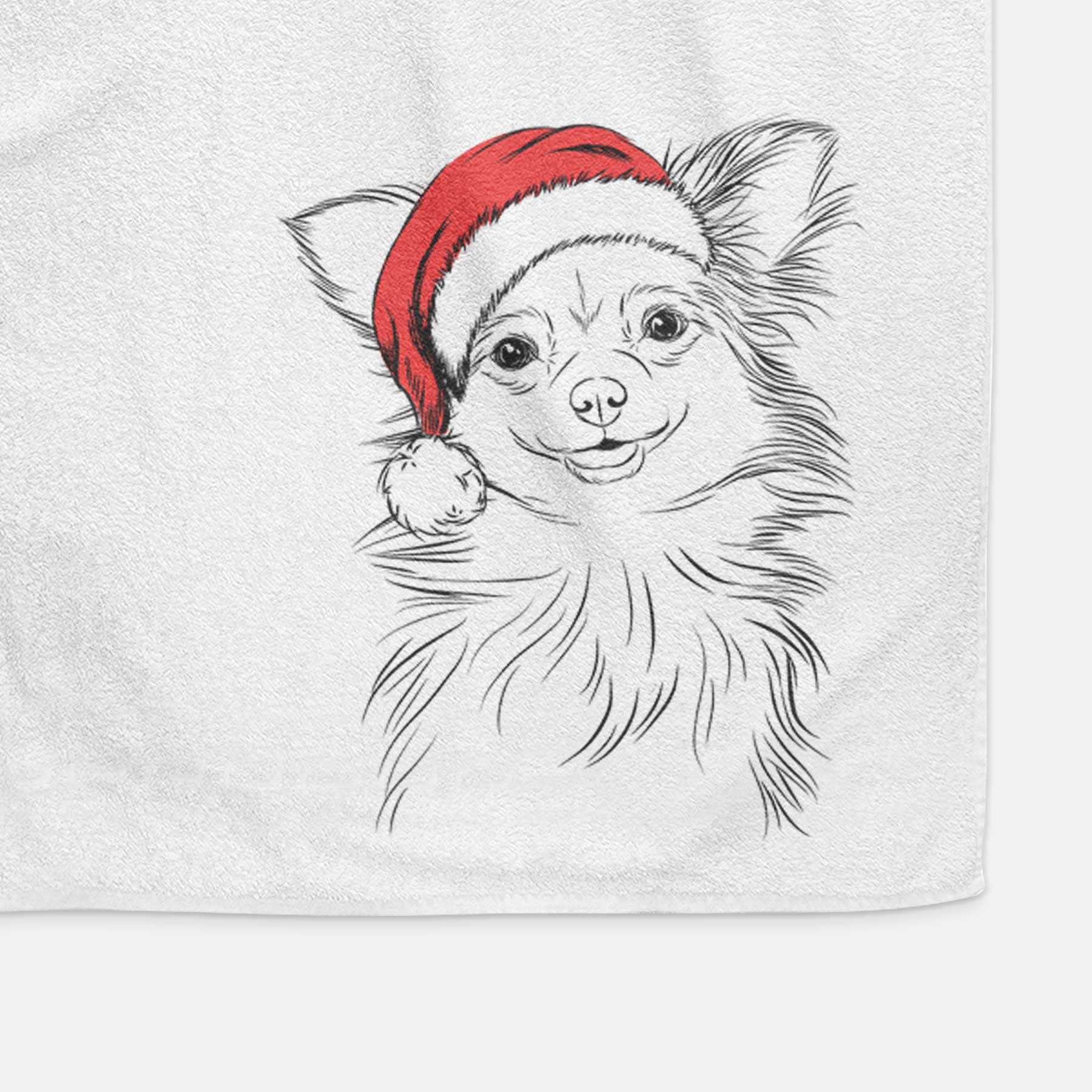 Marzi the Long Haired Chihuahua Decorative Hand Towel