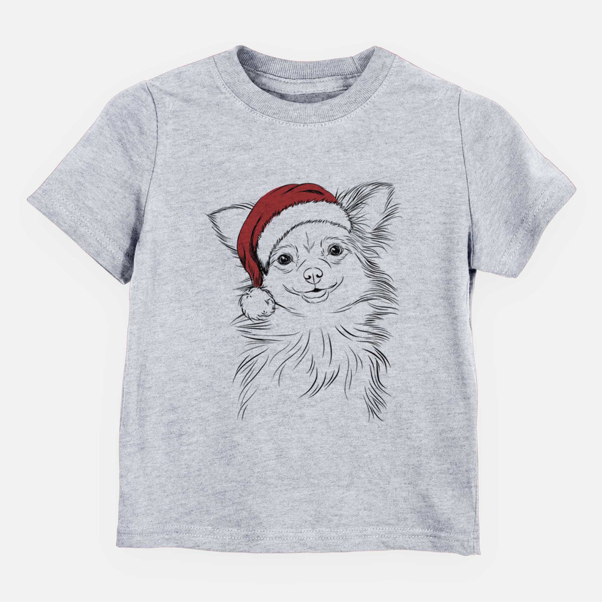 Santa Marzi the Long Haired Chihuahua - Kids/Youth/Toddler Shirt