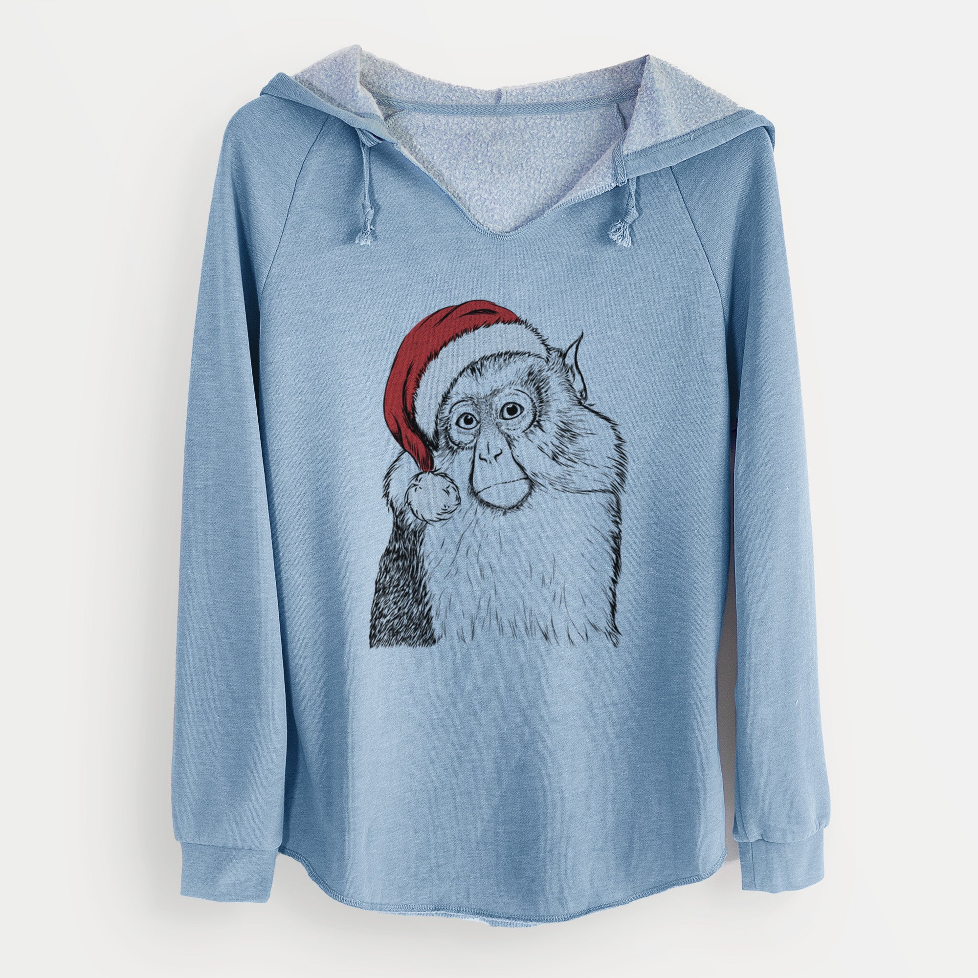 Santa Matata the Mona Monkey - Cali Wave Hooded Sweatshirt