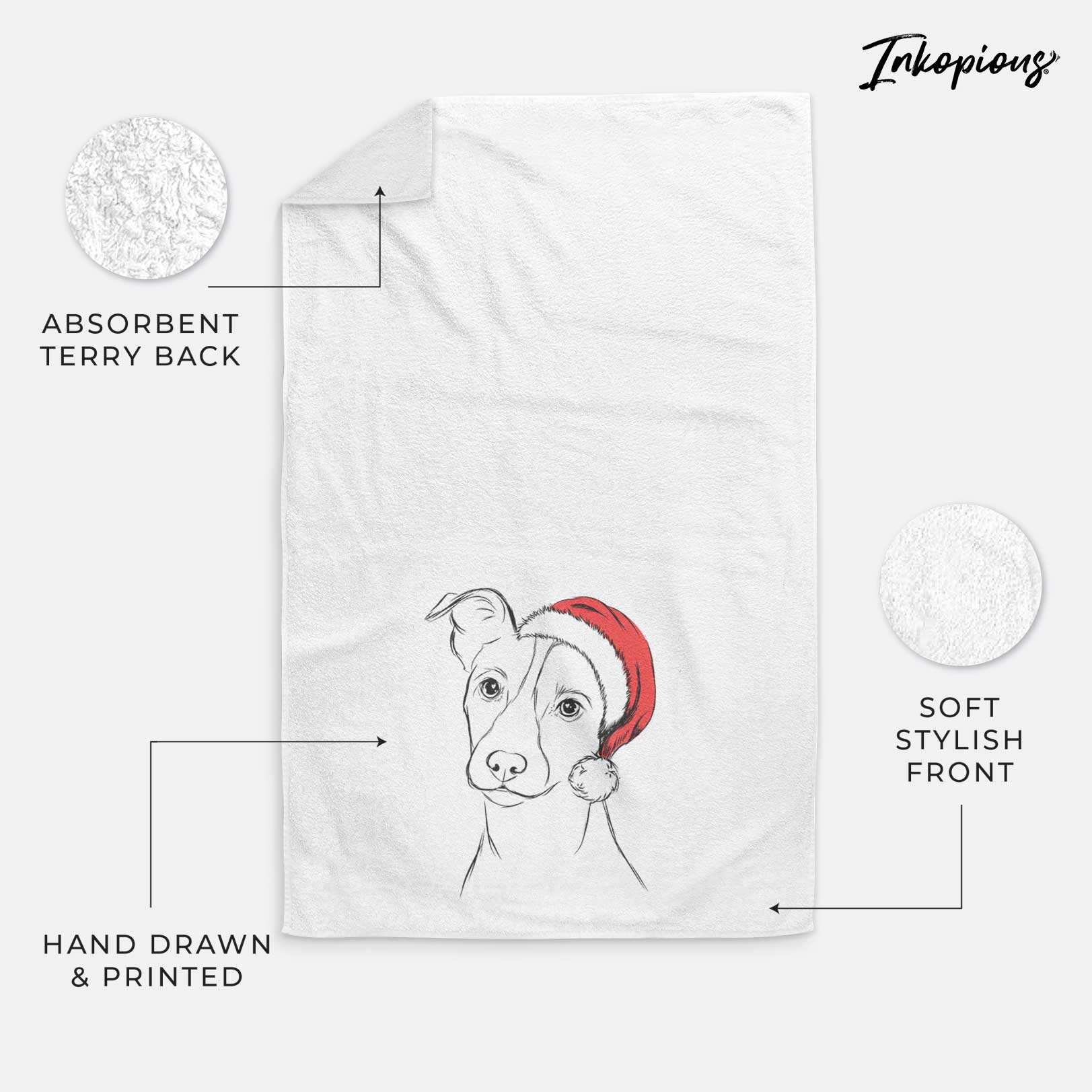 Max the Jack Russell Terrier Decorative Hand Towel