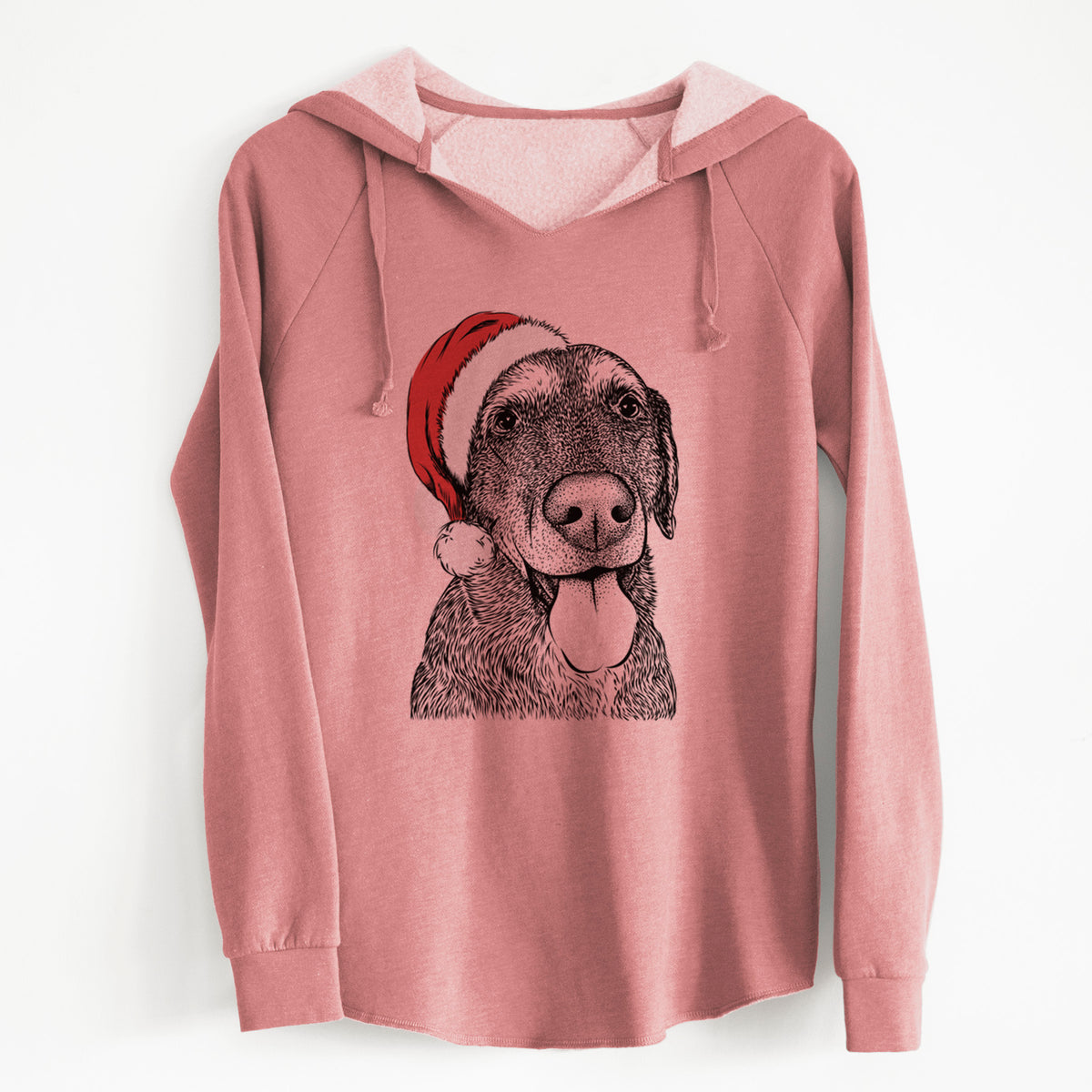Santa Max the Labrador Retriever - Cali Wave Hooded Sweatshirt