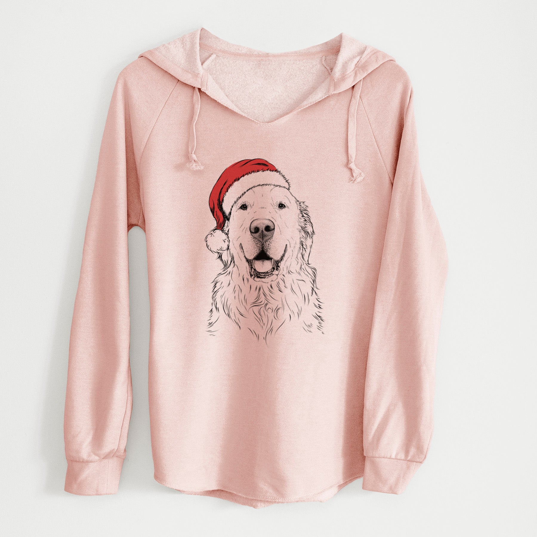 Santa Maximus the Golden Retriever - Cali Wave Hooded Sweatshirt