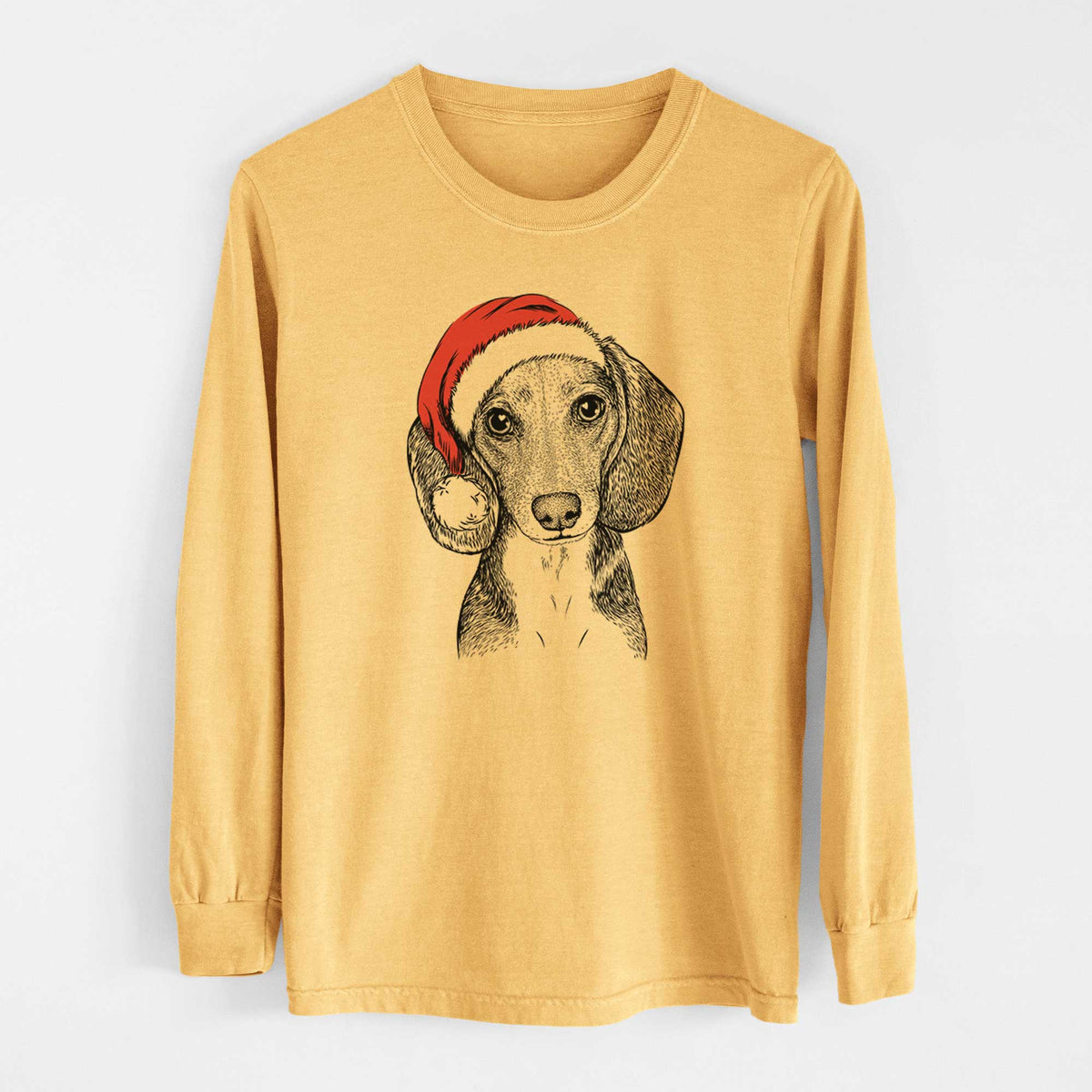 Santa Mayor Andy the Beagle - Heavyweight 100% Cotton Long Sleeve