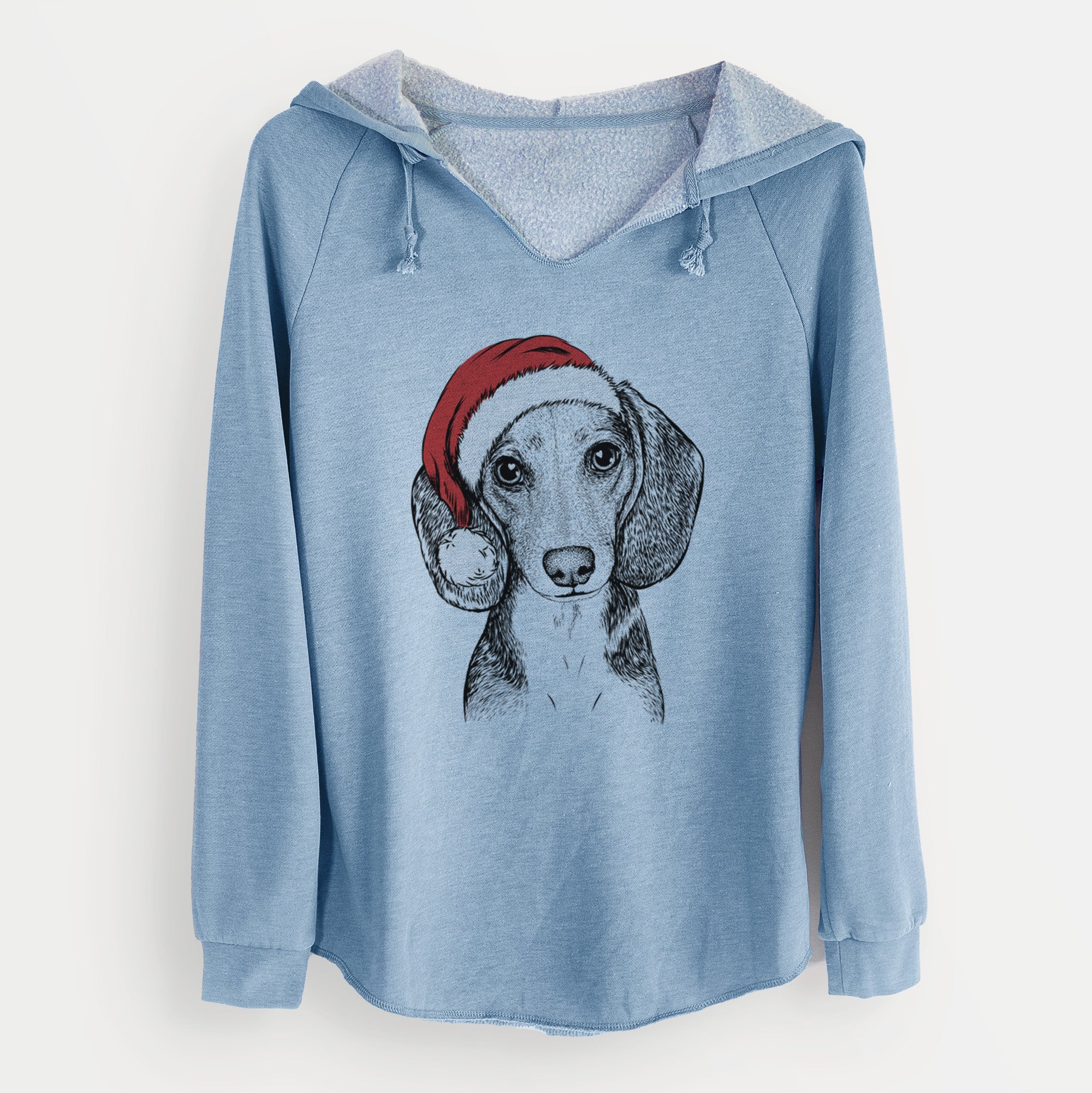 Santa Mayor Andy the Beagle - Cali Wave Hooded Sweatshirt