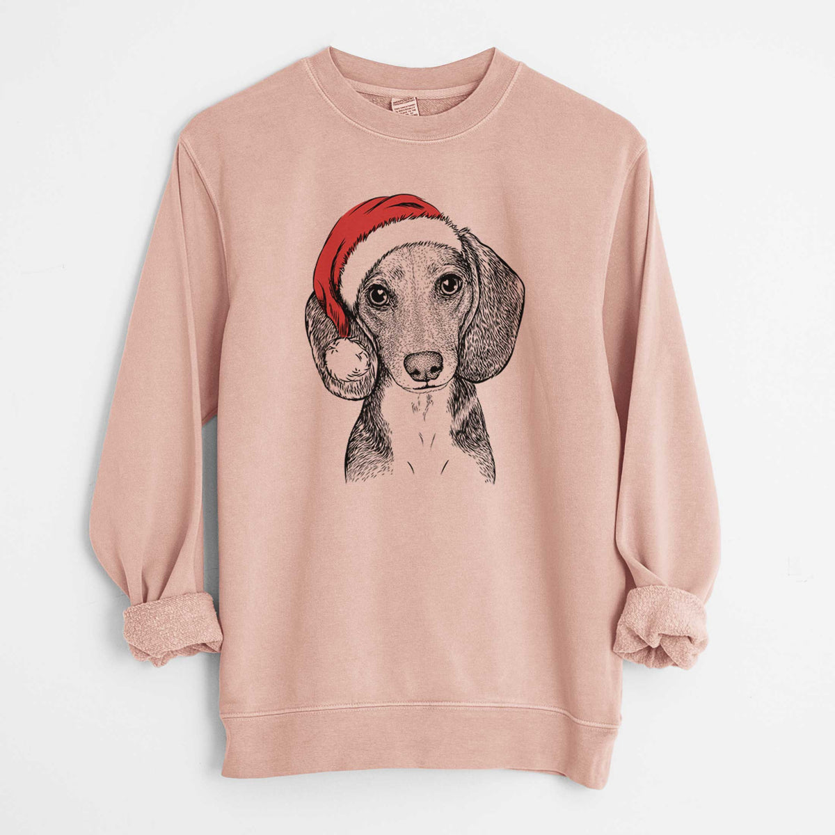 Santa Mayor Andy the Beagle - Unisex Pigment Dyed Crew Sweatshirt