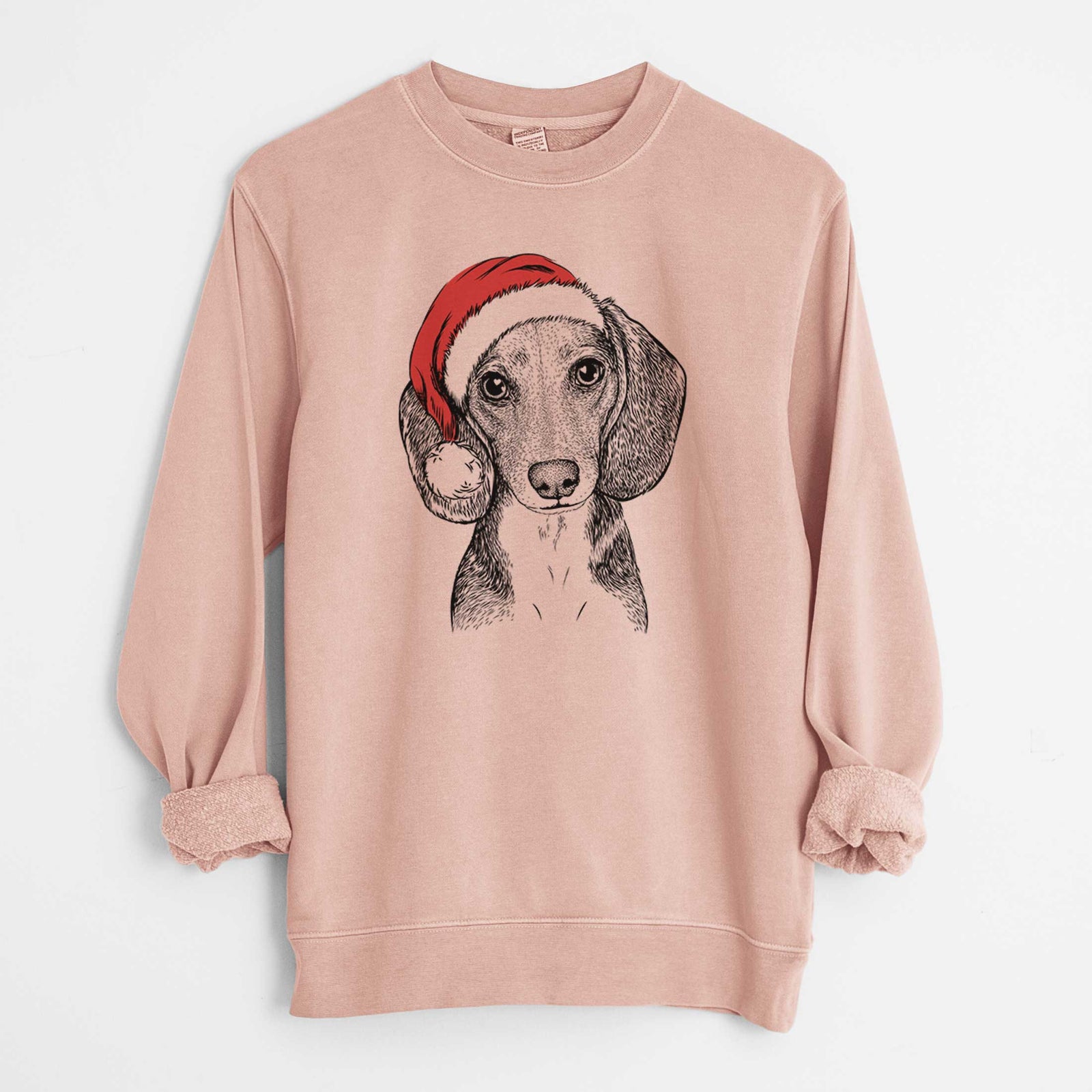 Santa Mayor Andy the Beagle - Unisex Pigment Dyed Crew Sweatshirt