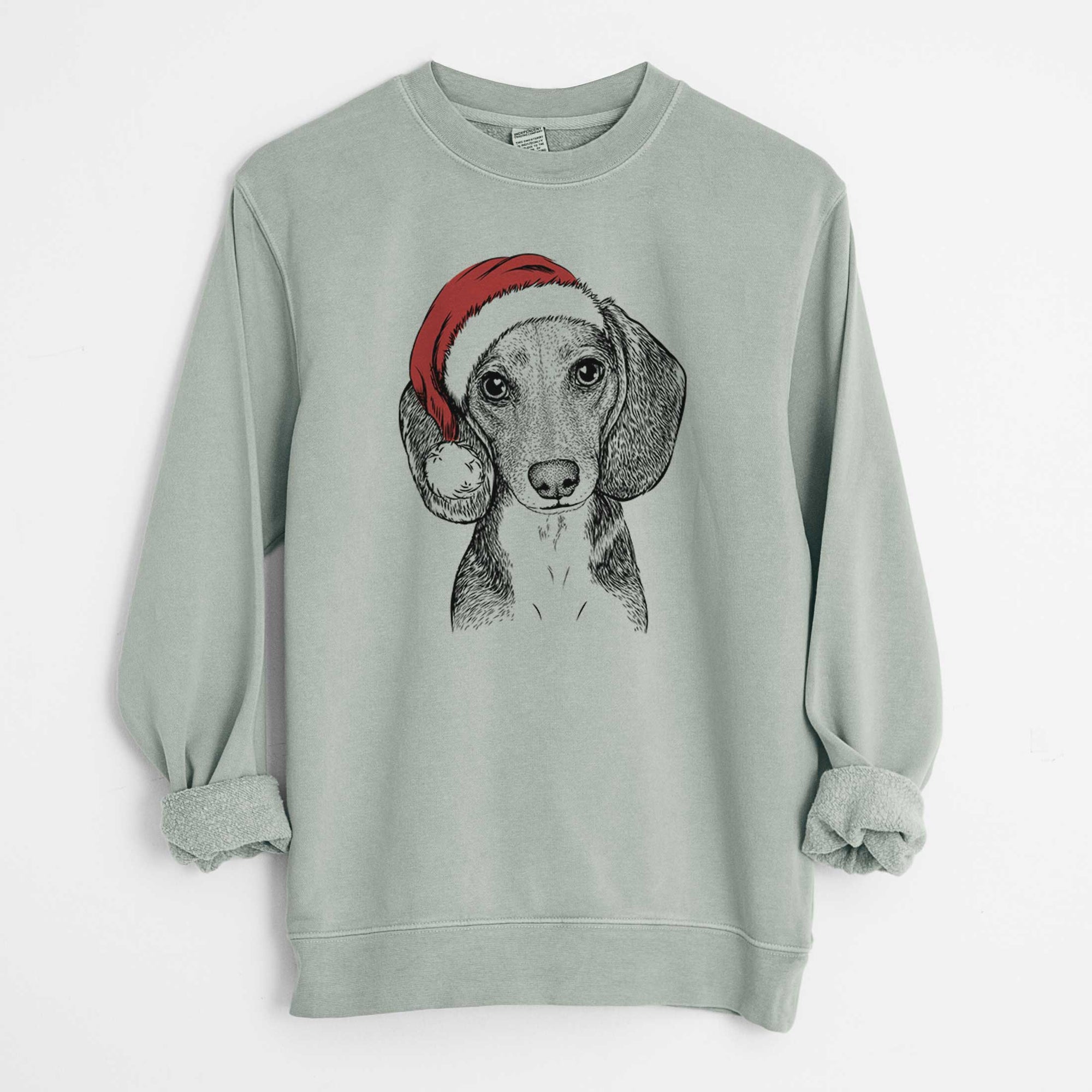 Santa Mayor Andy the Beagle - Unisex Pigment Dyed Crew Sweatshirt