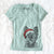 Santa McDuff the Cairn Terrier - Women's V-neck Shirt