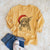 Santa Mercy the Pitbull - Heavyweight 100% Cotton Long Sleeve