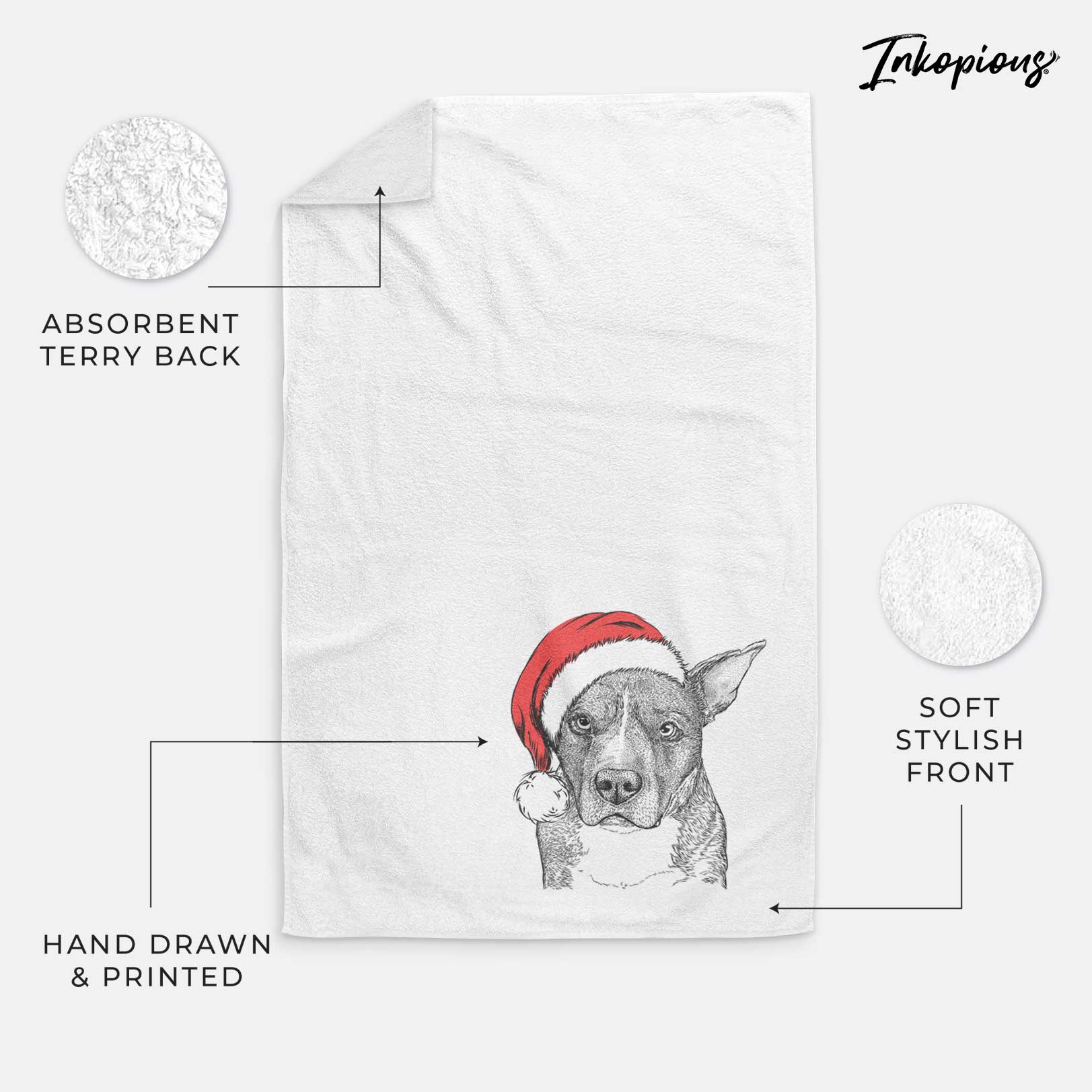 Mercy the Pitbull Decorative Hand Towel