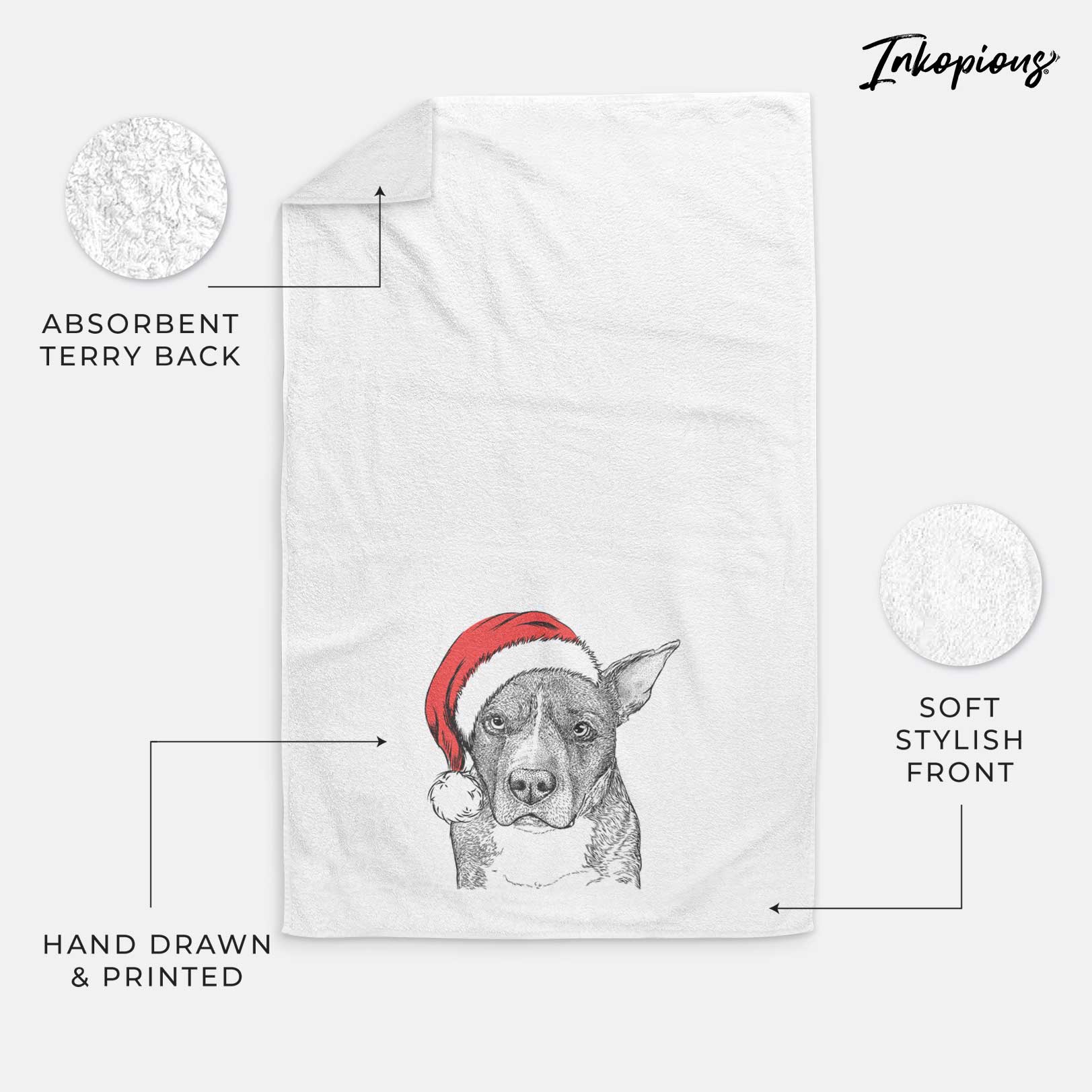 Mercy the Pitbull Decorative Hand Towel