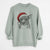 Santa Mercy the Pitbull - Unisex Pigment Dyed Crew Sweatshirt