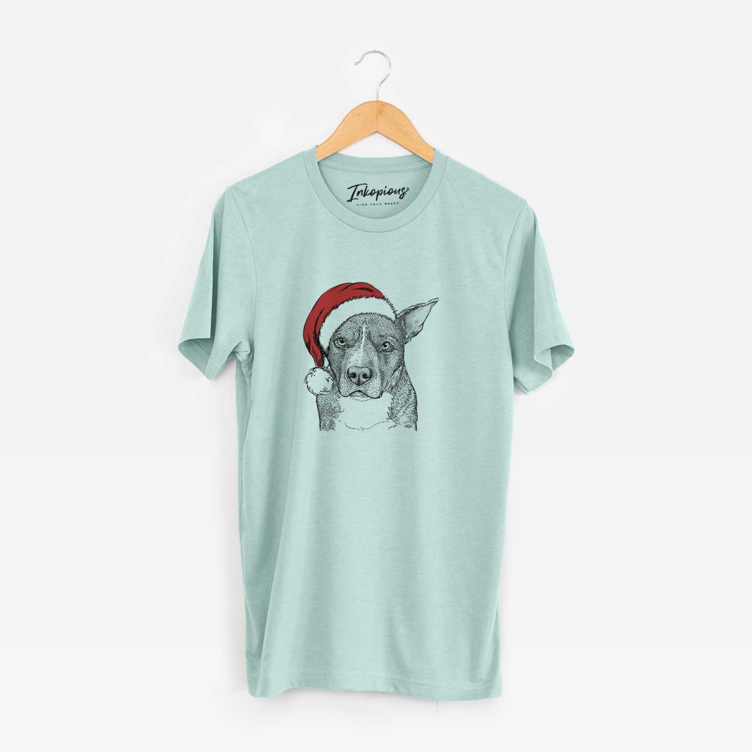 Santa Mercy the Pitbull - Unisex Crewneck