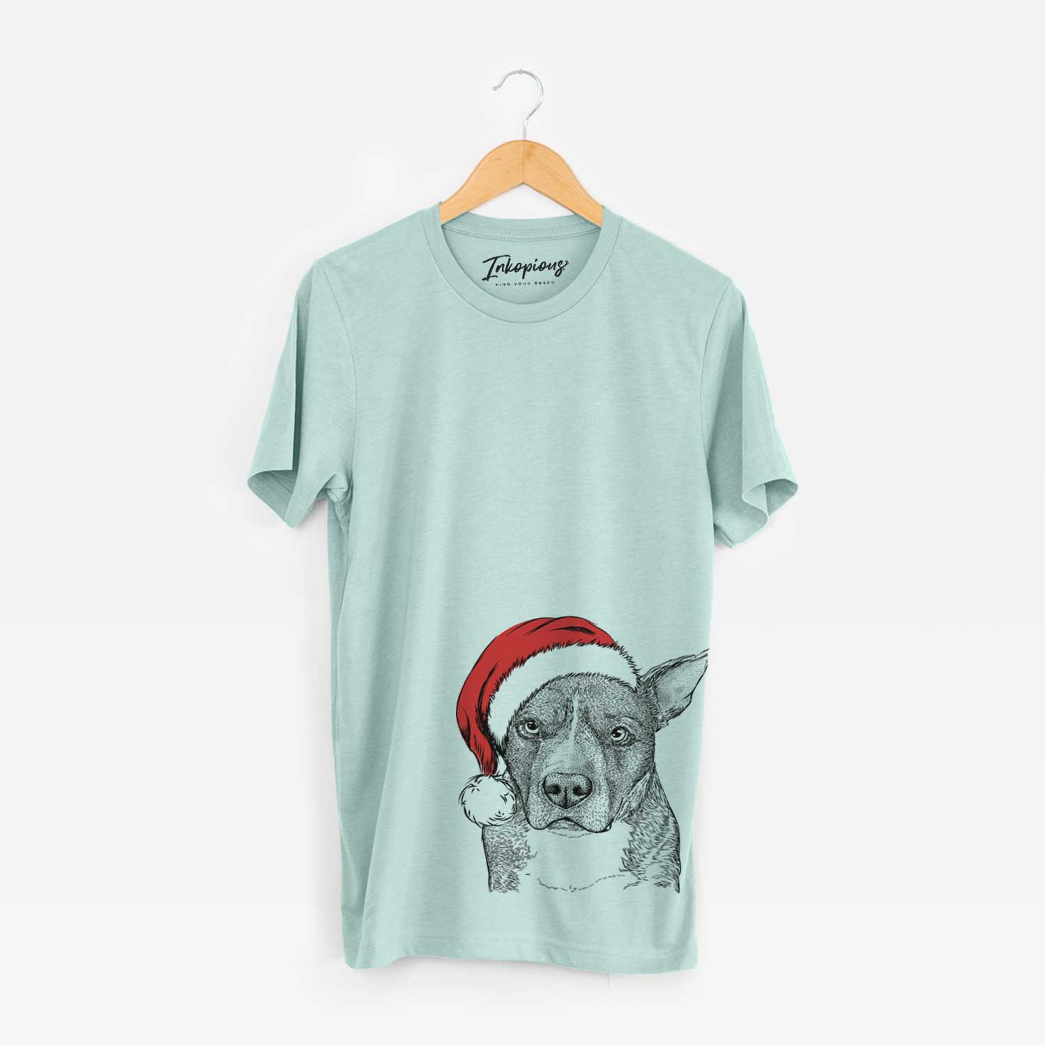 Santa Mercy the Pitbull - Unisex Crewneck