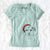 Santa Mica the Labrador Pittbull Mix - Women's V-neck Shirt